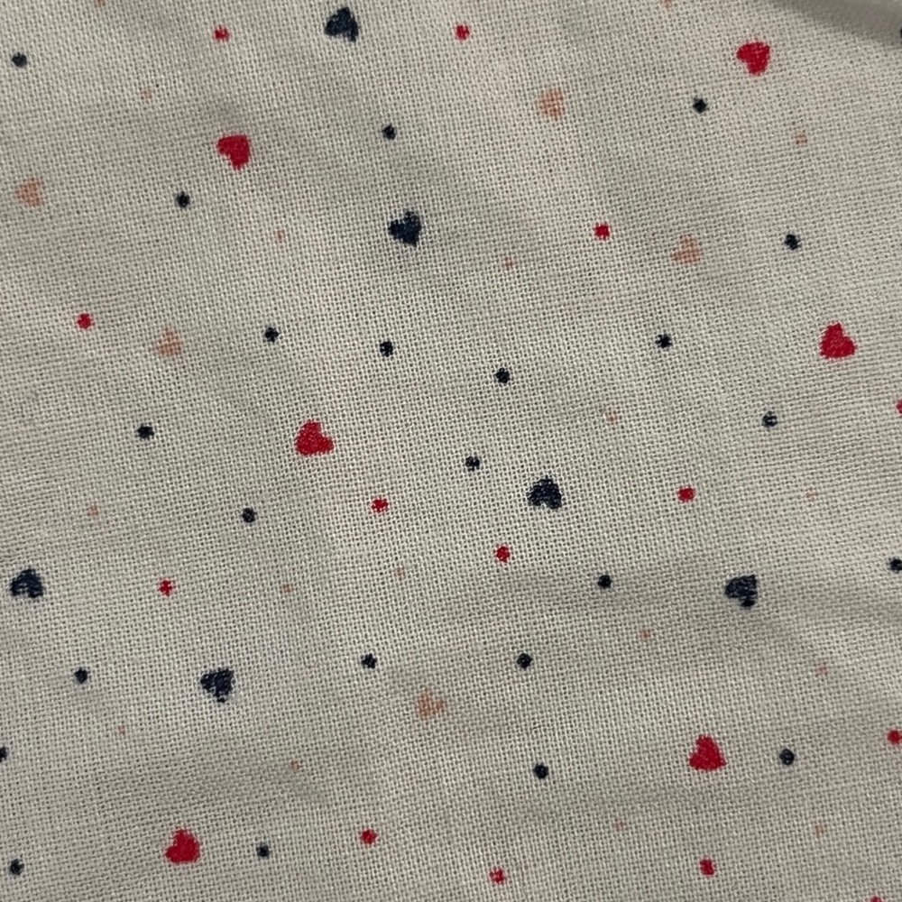 Levi's Cream mini heart graphic Button Down Shirt. GUC! - Picture 3 of 7